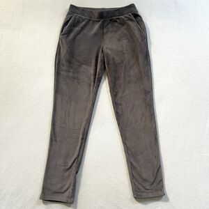 House of Harlow 1960 Women Solid Gray Velour Pull On Stretch Sweat Pants XS